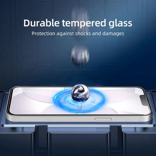 Vista 70 de NEW'C Paquete de 3 protectores de pantalla de privacidad para iPhone Air/iPhone 17 Air (6.5 pulgadas), película de vidrio templado antiespía