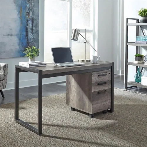 Vista 2 de Liberty Furniture Industries Tanners Creek - Juego de escritorio de 2 piezas, 51 pulgadas de ancho x 24 pulgadas de profundidad x 30 pulgadas
