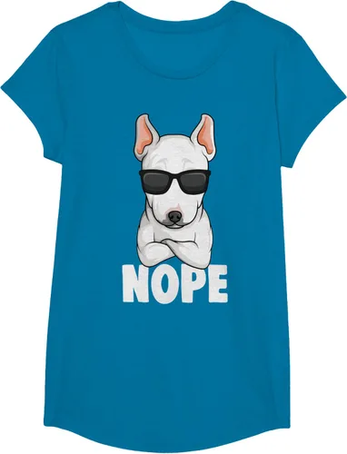 Vista 84 de Camiseta de perro Bull Terrier para niños y mujeres, Negro