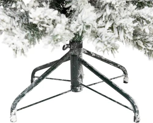 Vista 8 de Northlight Árbol de Navidad artificial con lápiz de pino verde tradicional flocado sin luz, 6 x 20 pulgadas
