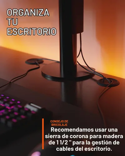 Vista 4 de ECHOGEAR Ocultadores de Cables de Pared para Gestión de Cables - Mini Ocultador de Cable de 2.25" Oculta 3 Cables de Bajo Voltaje Detrás de la Pared