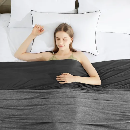 Vista 11 de HYLEORY - Mantas refrescantes para personas que duermen con calor, manta fresca de verano para mantener el cuerpo fresco para sudores nocturnos