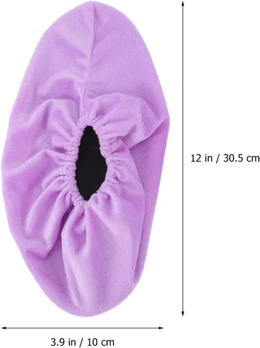 Vista 7 de BESPORTBLE 2 pares de fundas para zapatos de boliche, fundas para botas, fundas reutilizables para zapatos, fundas protectoras antideslizantes