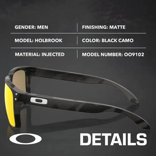 Vista 2 de Oakley HOLBROOK BLACK CAMO COLLECTION OO9102 Square Shape Sunglasses With Official Eyewear Kit