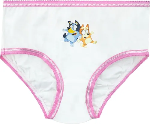 Vista 4 de Bluey Ropa interior para niñas, paquete de 5