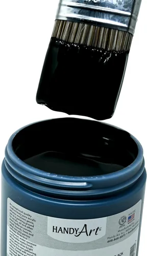 Vista 3 de Handy Art Student Acrylic 32 onzas, Black Gesso