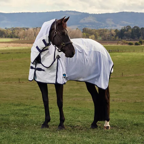 Vista 2 de WeatherBeeta Airstream Detach-A-Neck, Blanco/Azul marino, 75