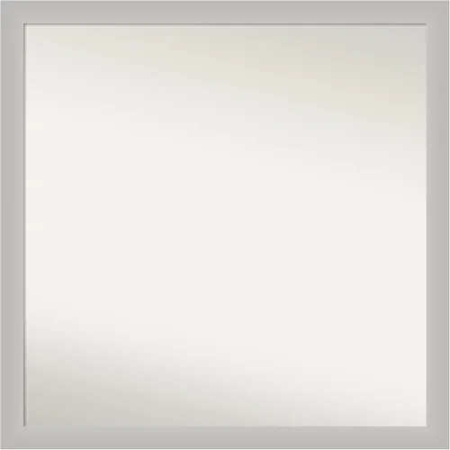 Vista 265 de Amanti Art Silver Bathroom Mirror for Over Sink, 26x45 Custom Made Marred Pewter Rectangle Vanity Mirror, Oversize Casual Wood Frame, Hangs Estaño