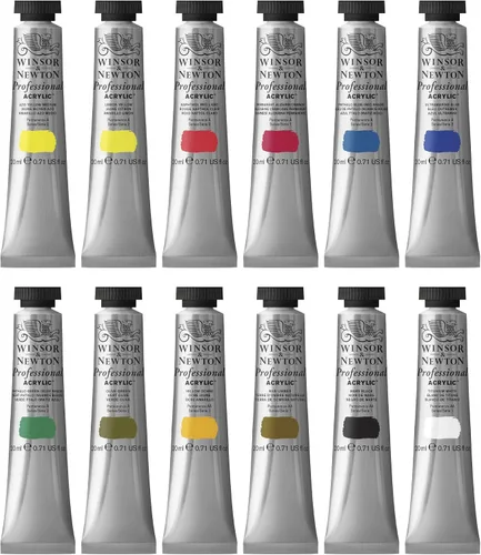 Vista 2 de Winsor & Newton Artists' Acrílico Color 12-Tube Set, 0.7 fl oz
