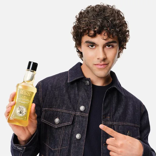 Vista 8 de Reuzel Champú 3 en 1 de árbol de té, limpia el cabello y el cuerpo, 11.83 onzas