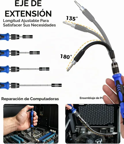 Vista 4 de PC Building Tool Kit 140-IN-1: Computer Tool Kit for Repair & Assembly