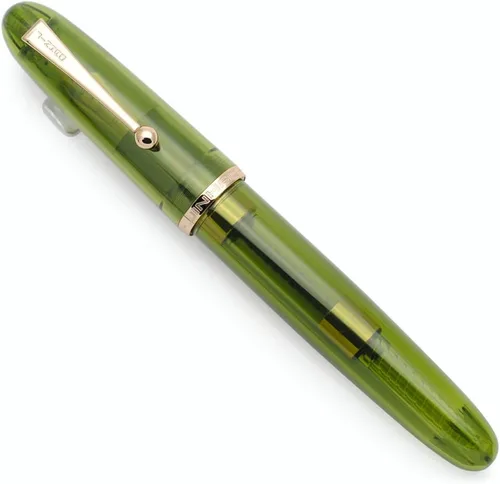 Vista 9 de Pluma estilográfica Jinhao 9019 serie Dadao con convertidor de tinta de alta capacidad (negro, punta media de 0.7mm)