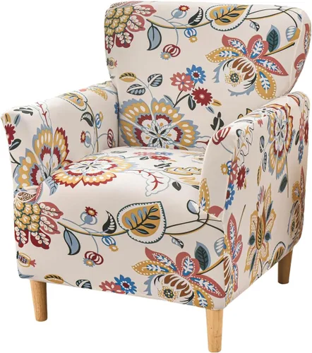 Vista 22 de Fundas de jacquard para sillón de banquete, fundas suaves para sillón de 1 pieza, fundas elásticas para silla de sala de estar, antideslizantes