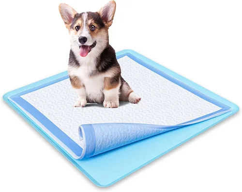 Vista 21 de Skywin TidyFriend - Soporte para orina de perro apto para viajes de hasta 24 x 24 pulgadas, alfombrilla de silicona flexible enrollable con borde