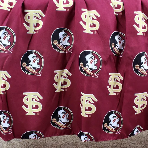 Vista 10 de College Covers Everything Comfy Nebraska Cornhuskers - Falda de cama con volantes, tamaño individual