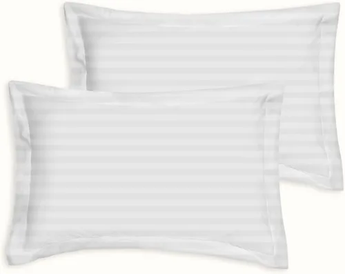 Vista 7 de Kotton Culture Juego de 2 fundas de almohada estándar de 20 x 26 pulgadas, fundas de almohada decorativas, 100% algodón egipcio de 600 hilos