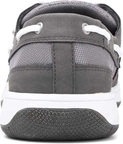 Vista 5 de Zapatos casuales para hombre - Zapatos de barco cómodos de espuma viscoelástica duradera para hombre, suela de goma, piel sintética y cordones