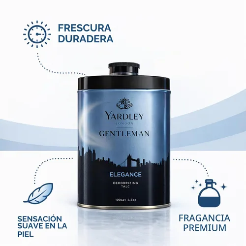 Vista 3 de Yardley Talco Perfumado Elegance Polvo 100gm