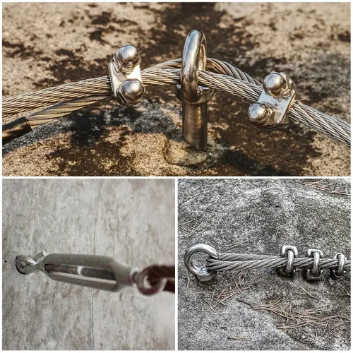 Vista 5 de uxcell Aro de elevación de la expansión, 8pcs M6x50mm 304 tornillo de expansión de acero inoxidable con anillo de ojo para pared de ladrillo