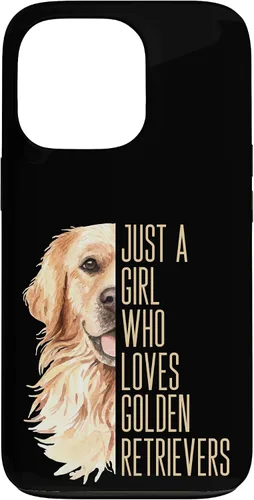 Vista 10 de Cute Golden Retriever - Just a Girl who Loves Goldens Case for iPhone 17
