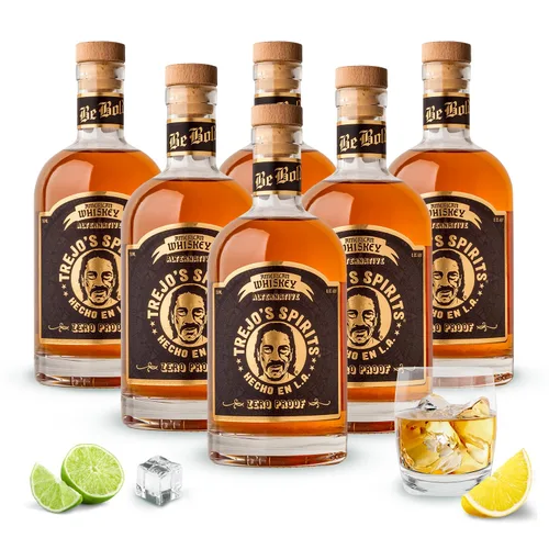 Vista 9 de Trejo's Spirits Alternativa a la Ginebra Rosa Sin Alcohol Sin Alcohol, Sin Gluten y Azúcar, A Base de Plantas, Apta para Keto 20 Calorías por