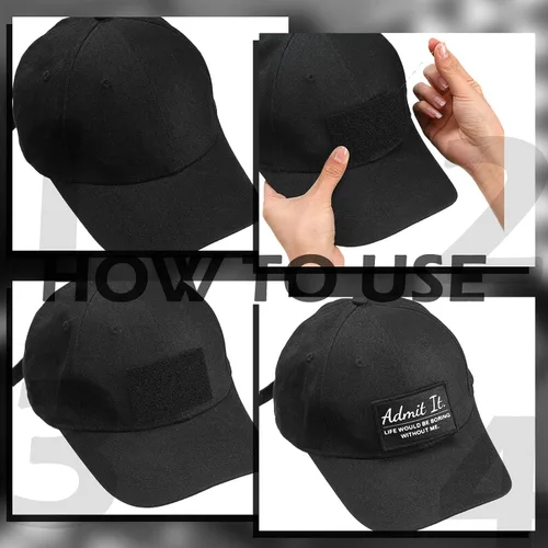 Vista 6 de Haull 24 Piezas Parches de Frases Divertidas Juego de Velcro para Coser en Sombrero Aplique Insignia Adhesivo Sarcasmo Parches Militares