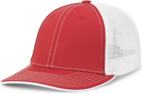 Vista 32 de Pacific Headwear Gorra unisex Pacific Headwear Trucker Flexfit® para adultos Grafito/Negro/Negro