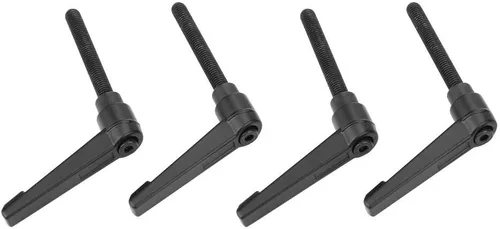 Vista 5 de 4 piezas M6 rosca macho ajustable mango de fijación Metal Perillas de máquina (0.630 in)