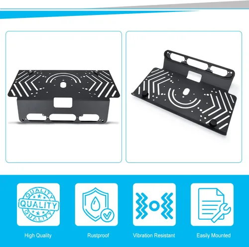 Vista 9 de TOPOWN 1 juego de soporte de cabina de barra de luz sin taladro de metal para Ford F-150 (2015+) para Ford F-250-F-550 (2017+), apto para barra