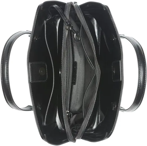 Vista 4 de Calvin Klein Hailey Micro Pebble - Bolso de cadena con triple compartimento