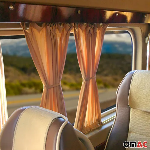 Vista 7 de OMAC Cortina de ventana lateral Parasol con bloqueo UV para Mercedes Metris 2016-2024 Beige 10x