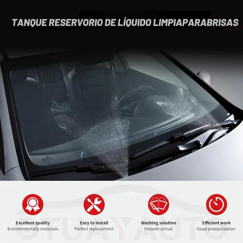 Vista 7 de OTUAYAUTO Kit de repuesto para botella de depósito de líquido limpiaparabrisas para Toyota Corolla 14-19 con manguera y bomba