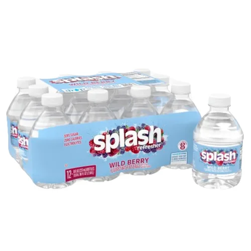 Vista 11 de SPLASH REFRESHER - Agua saborizada con sabor a uva Acai, 8 onzas líquidas, paquete de botellas de plástico de 12