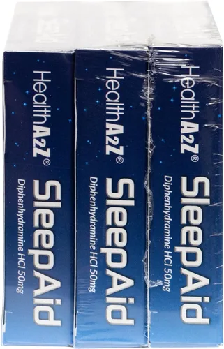 Vista 4 de Ayuda para dormir HealthA2Z® Difenhidramina HCl 50mg Cápsulas blandas Promueve un sueño más profundo y reparador 10 unidades (Paquete de 3)