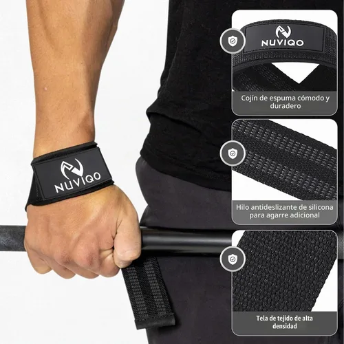 Vista 6 de Set de 9 accesorios para gimnasio con almohadilla para pesas con 2 correas de seguridad - 2 correas de tobillo para máquina de cable - 2 correas