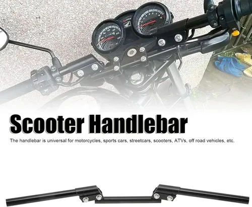 Vista 5 de 22 mm Manubrio de motocicleta universal para autos deportivos, automóviles de calle, vehículos todoterreno, scooters y vehículos. Diseño ajustable