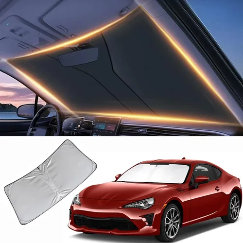 Vista 45 de Parasol para parabrisas delantero, protector de visera, accesorios para automóvil