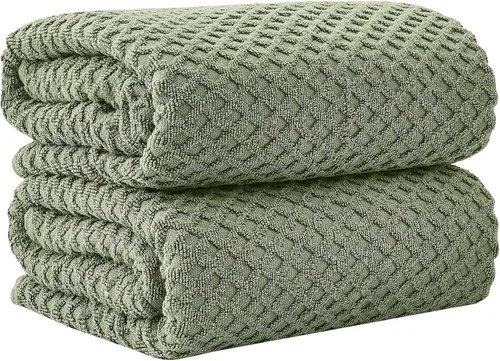 Vista 73 de Great Bay Home - Toallas de mano 100% algodón blanco, 6 toallas de baño suaves para manos, altamente absorbentes y de secado rápido, colección 01