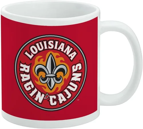 Vista 310 de Taza de cerámica con el logotipo principal de la Universidad Rider, taza de regalo novedosa para café, té y bebidas calientes, 11oz, blanca