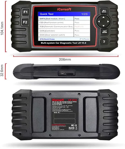 Vista 6 de iCarsoft LR V3.0 para Land Rover/herramienta de diagnóstico de Jaguar con el VIN/prueba rápida/prueba de actuación auto