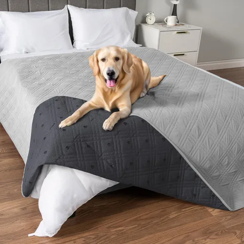 Vista 15 de PetAmi Funda de sofá impermeable para perros, manta impermeable para mascotas, funda reversible para muebles protector de sofá para cama de gato