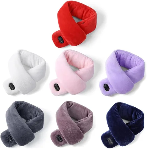 Vista 8 de ikasus Bufanda cálida USB Bufanda de cuello calentada Ajuste de temperatura de tres niveles Control de masajeador de cuatro niveles Bufandas