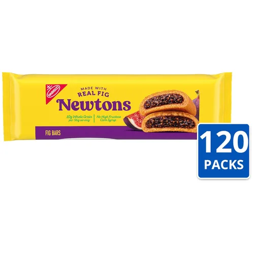 Vista 4 de Newtons Soft & Fruit - Galletas masticables de higo, (barras de higo), 120 paquetes de bocadillos (2 galletas por paquete)
