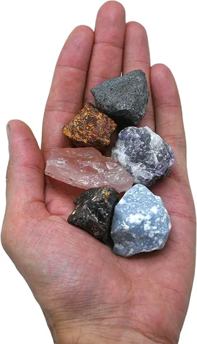 Vista 2 de Amazing Gemstone Aquarius Gifts - Kit de cristal del zodiaco para mujeres y hombres, juego de piedras curativas de lepidolita, pulseras de granate