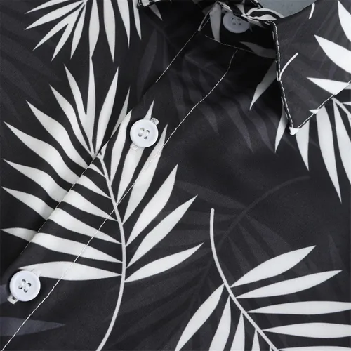 Vista 5 de KYKU - Camisa hawaiana funky para hombre, ropa tropical para vacaciones en Palm Beach