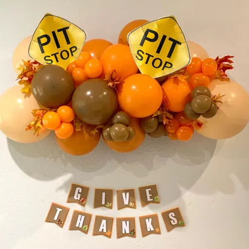 Vista 5 de 2 decoraciones de Pit Crew / Globos de aluminio Pit Stop de 18 pulgadas/Decoraciones de fiesta de Fórmula 1/Decoraciones de fiesta de cumpleaños