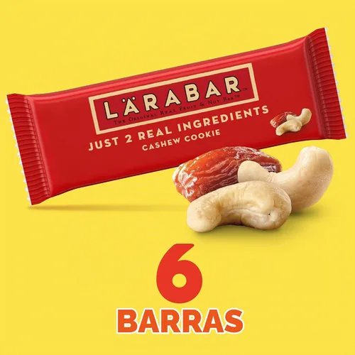 Vista 3 de Larabar Galletas de anacardo, barras de frutas y nueces, sin gluten y veganas, 10.2 onzas, 6