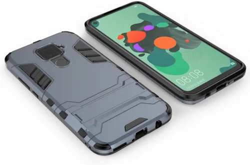 Vista 2 de Funda para Huawei Mate 30 Lite/Nova 5i Pro (6.26 pulgadas) 2 en 1 a prueba de golpes con función de atril Hybrid Dual Layer Armor Defender Funda