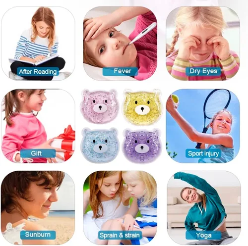 Vista 5 de Boo Boo - Bolsas de hielo frío y caliente para aliviar el dolor, bolsas de almuerzo, bolsas de hielo, paquete de hielo de gel reutilizable