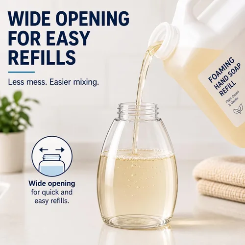 Vista 7 de Bar5F Botella dispensadora de jabón espumoso para jabón líquido de Castilla Dr. Bronner's de 8.5 onzas, paquete de 2